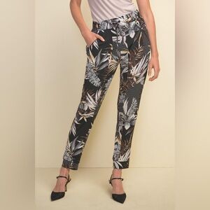 JOSEPH RIBKOFF Tropical Print Pants